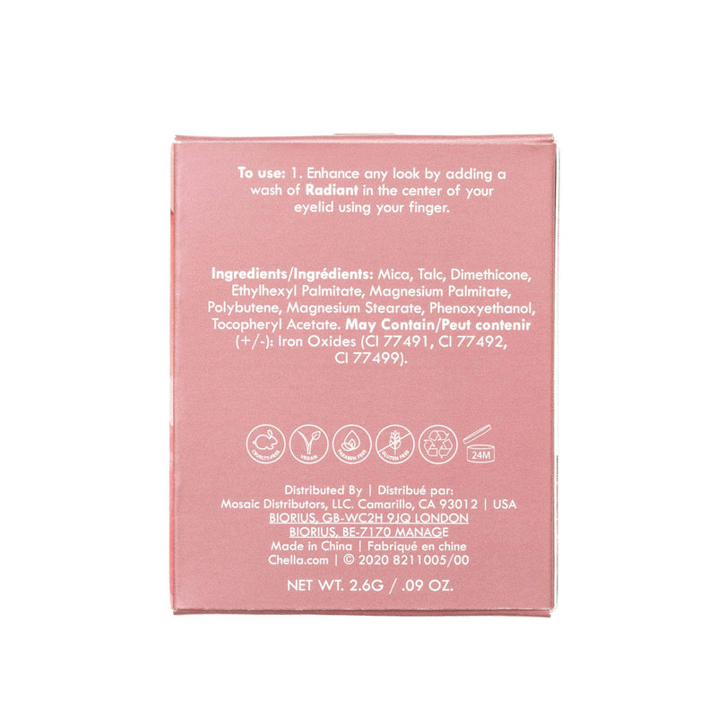 Chella eyeshadow refill radiant pearl - copper Brow & Eye Rosy Brown