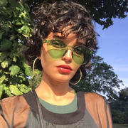 zeroUV Rimless Monoblock Cut PC Color Lens Rimless Sunglasses A368 Sunglasses Black Yellow,Purple,Green,Pink,Red,Clear,Smoke
