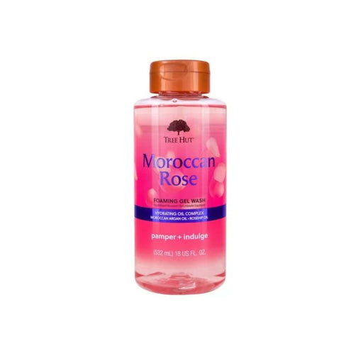 Tree Hut Tree Hut Gel Wash, Moroccan Rose, Foaming 18 Fl Oz Body Wash White Smoke