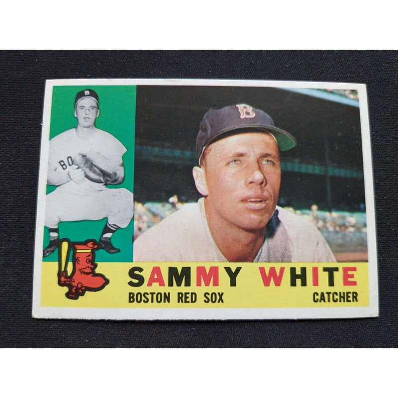 1960 1960 Topps Baseball Card #203 – Sammy White (Boston Red Sox) Baseballs Dark Slate Gray