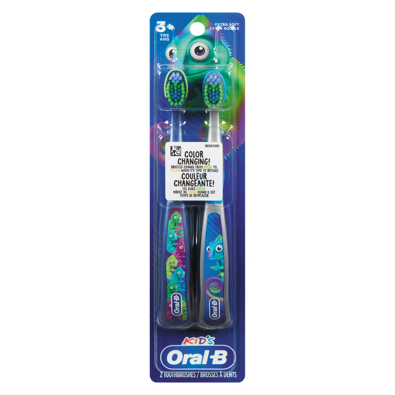 Oral-B Oral-B Kid’s Manual Toothbrush For Ages 3+, Extra Soft Bristles Toothbrushes Dark Slate Blue