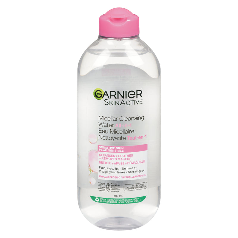 Garnier Garnier Skin Active Micellar Cleansing Water, All In 1 13.5 Fl Oz Skin Care White Smoke
