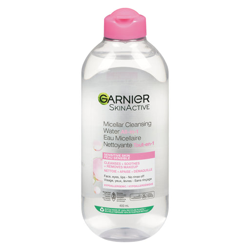 Garnier Garnier Skin Active Micellar Cleansing Water, All In 1 13.5 Fl Oz Skin Care White Smoke