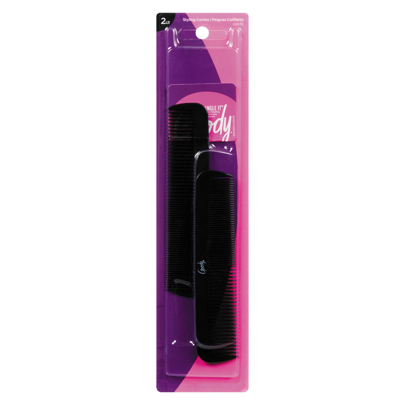 Goody Goody Start. Style. Finish. Combs, Men's Pocket, 3 Finish, Value Pack Health & Beauty Black