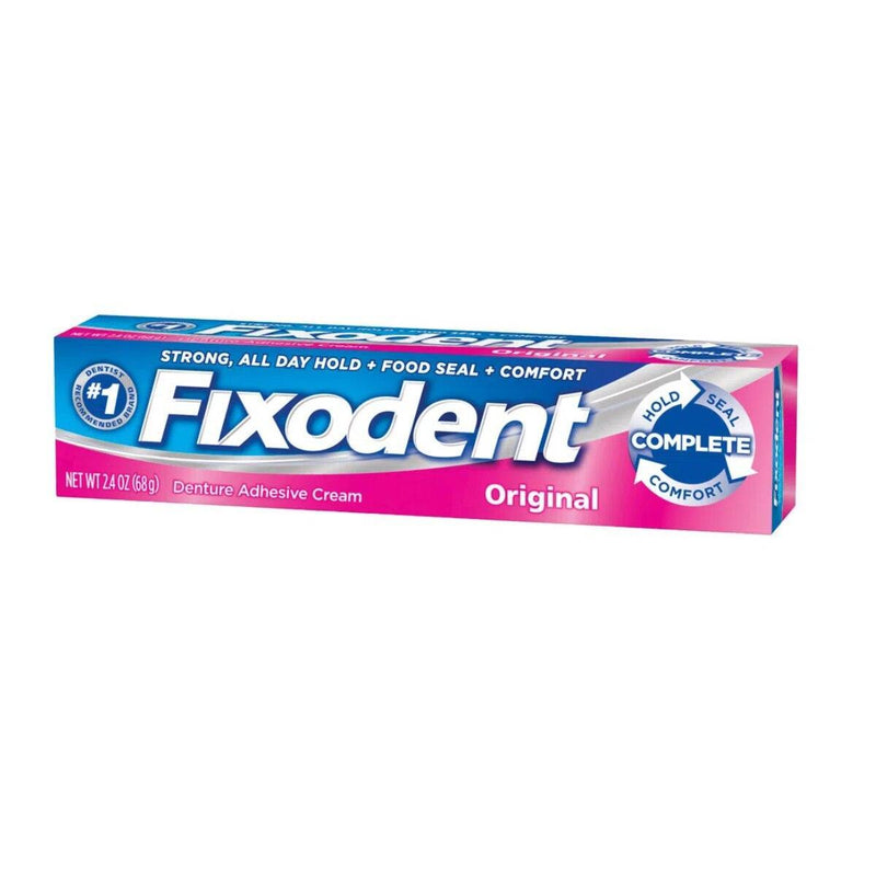 Fixodent Fixodent Complete Original Denture Adhesive Cream, 4 Pk./2.4 Oz Denture Adhesives White Smoke