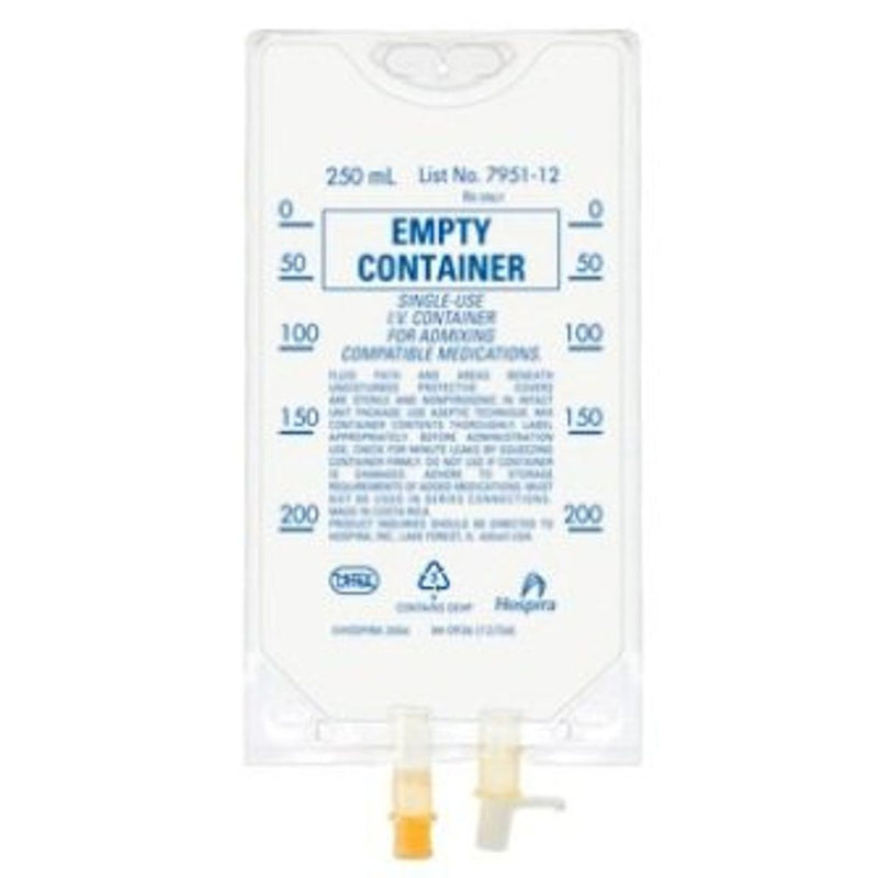 LifeCare LifeCare Empty Flexible IV Container, 250 mL (Case of 48) Medical Supplies White Smoke