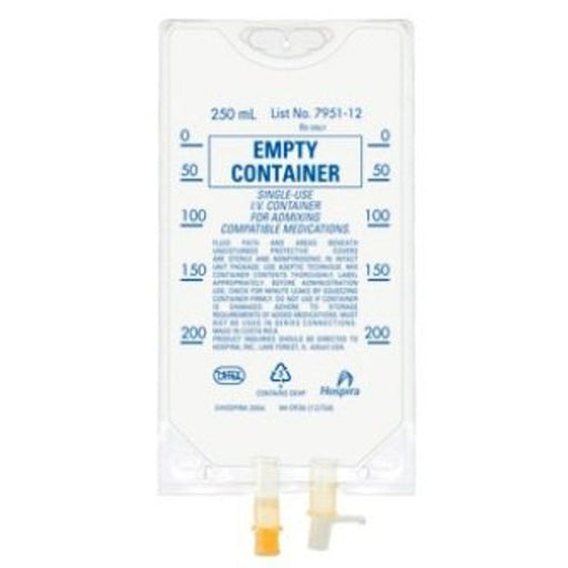 LifeCare LifeCare Empty Flexible IV Container, 250 mL (Case of 48) Medical Supplies White Smoke