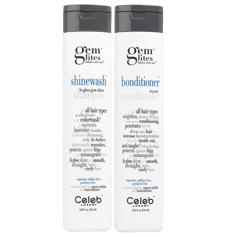 Celeb Luxury Celeb Luxury Gem Lites SHINEWASH SHAMPOO, 8.25 Oz Shampoo White Smoke
