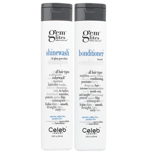 Celeb Luxury Celeb Luxury Gem Lites SHINEWASH SHAMPOO, 8.25 Oz Shampoo White Smoke