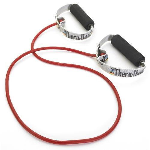 Thera-Band Thera-Band Tubing Resistance With Handles And Door Anchor Exercise Bands White Smoke