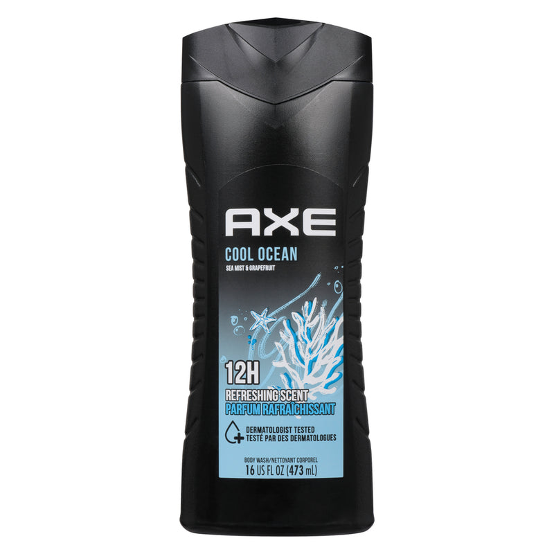Axe Axe Cool Ocean Body Wash For Men 473 mL Bath & Body Black