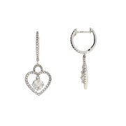 Bids.com .50ct Diamond Dangle Earrings 14KT White Gold Earrings White Smoke