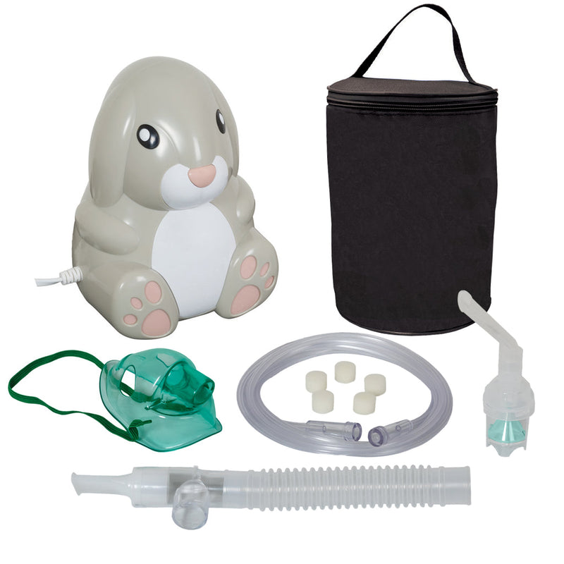 0 Roscoe Bunny Nebulizer With Disposable Neb Kit, TruNeb Kit Nebulizers White Smoke