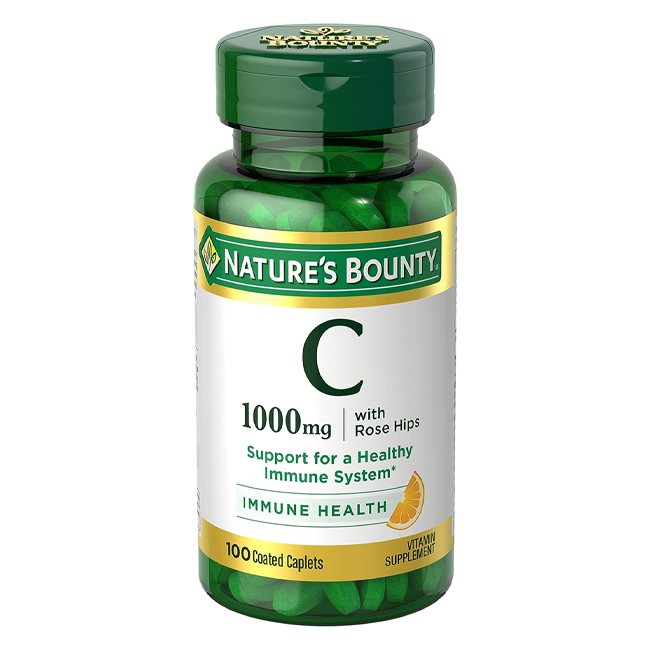 Nature's Bounty Nature's Bounty 500mg Immune Health Vitamin C 100 Tablets Vitamins & Supplements White Smoke