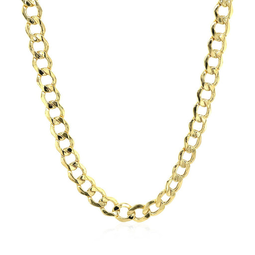 Bids.com 5.3mm 14k Yellow Gold Curb Chain Necklaces White Smoke 18 / Yellow Gold,20 / Yellow Gold,22 / Yellow Gold,24 / Yellow Gold