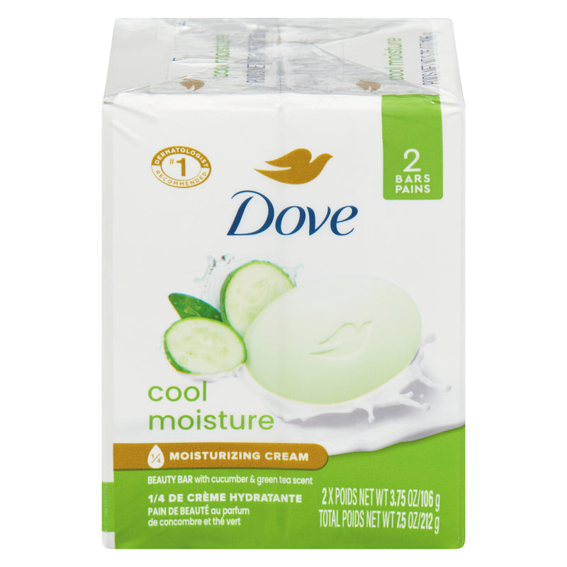Dove Dove Cool Moisture Beauty Bar - 4.25 oz (2 Count) - Cucumber & Green Tea Bath & Body Lavender