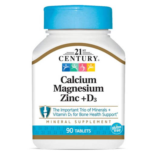 21st Century 21st Century Cal Mag Zinc D Tablets 90 Ct Vitamins & Supplements White Smoke
