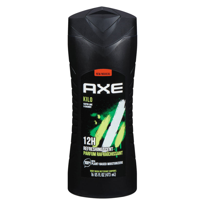 AXE AXE Body Wash, Kilo, Squeezed Mandarin & Sandalwood Scent 16 Oz Body Wash Black