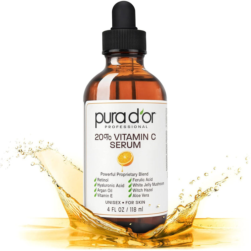 Pura D'or Pura D'or 20% Vita C  Srm Lq  4 Oz Skin Care White Smoke