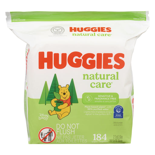 Huggies Huggies Natural Care Sensitive Baby Wipes, Unscented Baby Wipes White Smoke