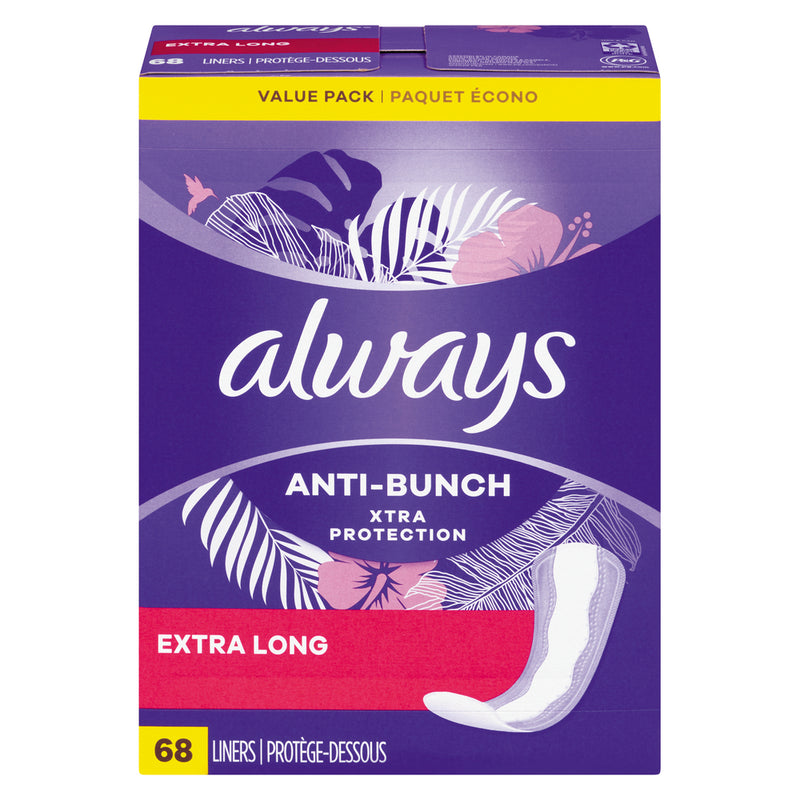 Always Always Daily Liners, Xtra Protection, Extra Long, Double Pack Health & Beauty Dark Slate Blue