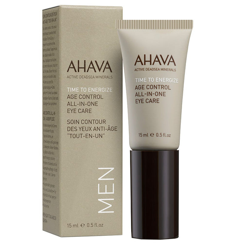 Ahava Ahava Men Time To Energize Age Control All in One Eye Care 15ml Eye Makeup Dark Gray