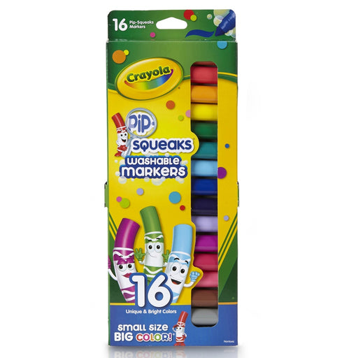 Crayola Crayola Pip-Squeaks Skinnies Washable Markers, 16 Count - Bright Colors Toys Goldenrod