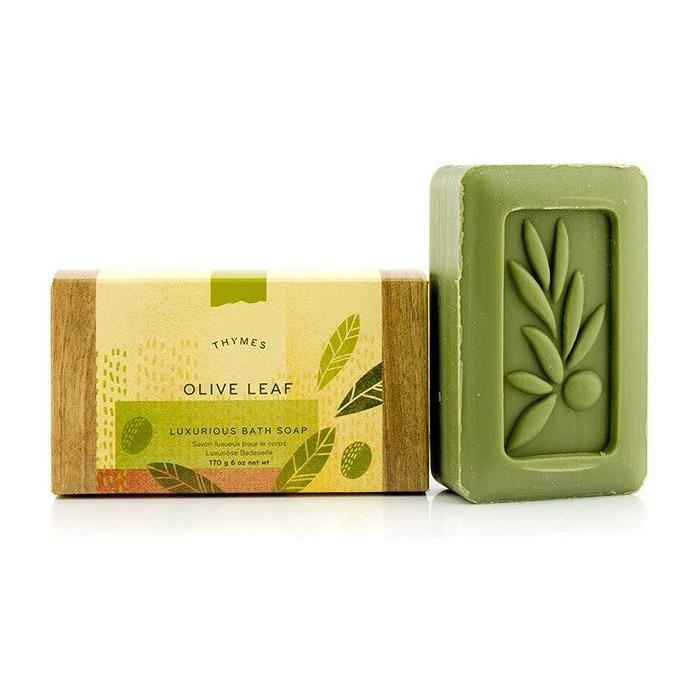 Thymes Thymes Olive Leaf Luxurious Bath Soap 170g Bath Soap Dark Khaki