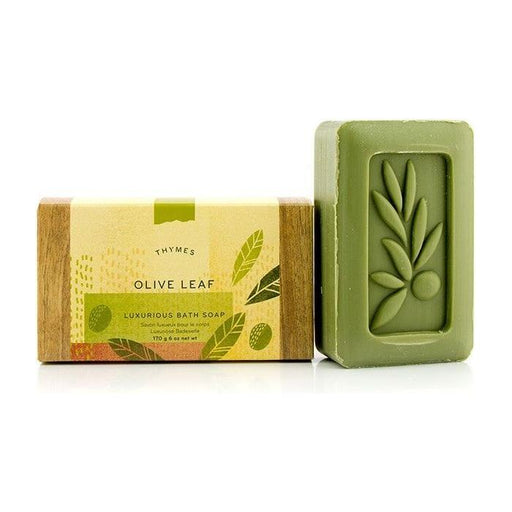 Thymes Thymes Olive Leaf Luxurious Bath Soap 170g Bath Soap Dark Khaki