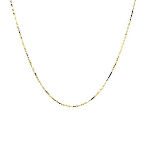 Bids.com 14k Yellow Gold Classic Box Chain 0.45mm Necklaces White Smoke 16 / Yellow Gold,18 / Yellow Gold,20 / Yellow Gold