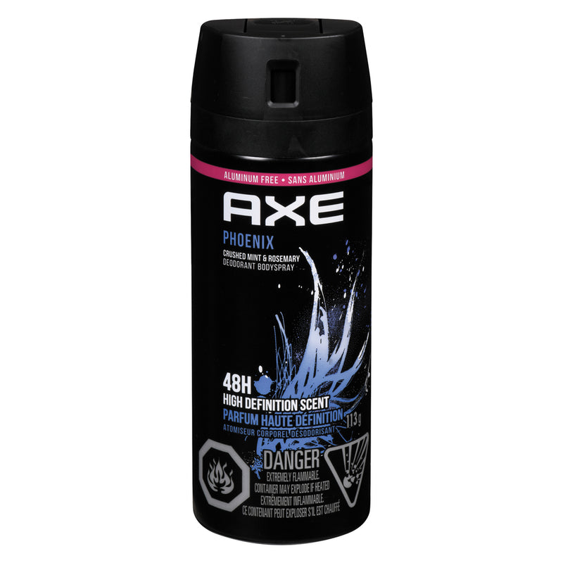 AXE AXE Phoenix Deodorant Body Spray For Men Fruity Scent, 4 Ounce Deodorant Black