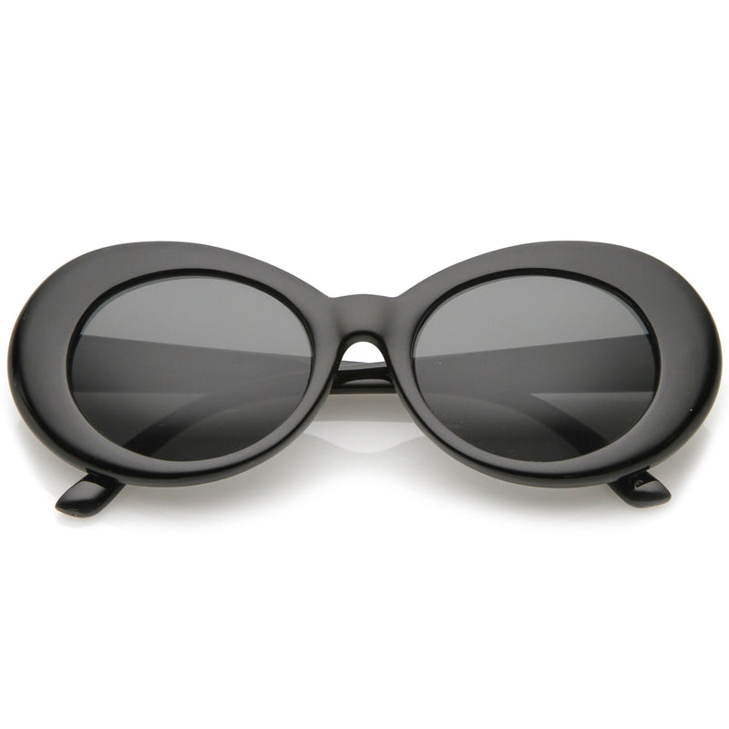 zeroUV Retro 1990's Fashion Oval Clout Goggle Sunglasses 51mm C381 Sunglasses White Smoke Black Smoke,White Smoke,Tortoise Smoke,Clear Green,Red Smoke,White / Smoke,White / Smoke (2-pack)