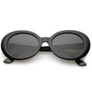 zeroUV Oversize Retro Tapered Arms Clout Goggle Oval Sunglasses 53mm C383 Sunglasses White Smoke Black Smoke