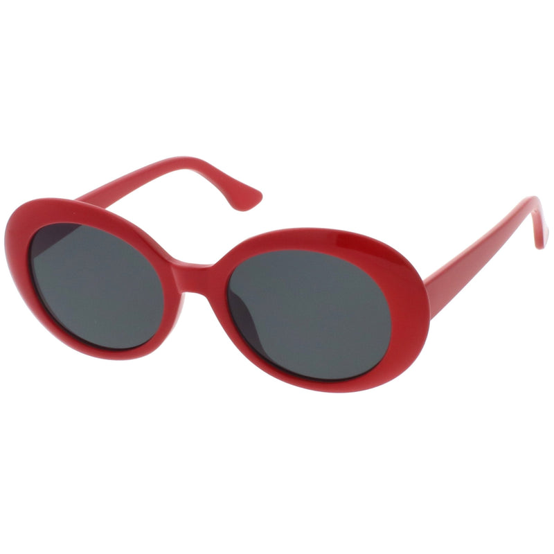 zeroUV Oversize Retro Tapered Arms Clout Goggle Oval Sunglasses 53mm C383 Sunglasses White Smoke Red Smoke,White Smoke,Black Smoke,Tortoise Brown