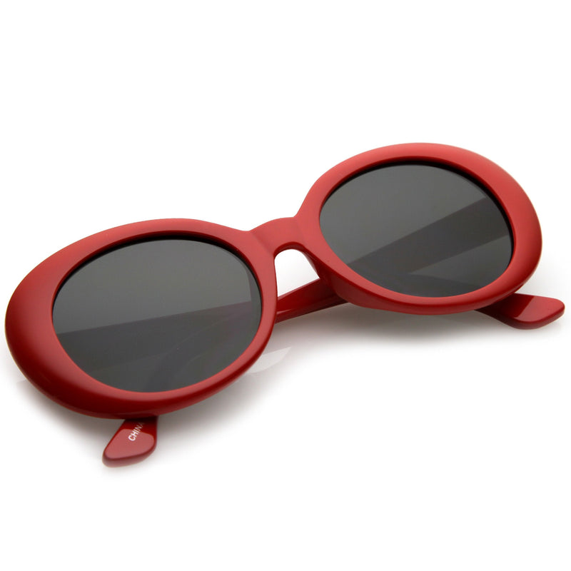 zeroUV Oversize Retro Tapered Arms Clout Goggle Oval Sunglasses 53mm C383 Sunglasses White Smoke Red Smoke,White Smoke,Black Smoke,Tortoise Brown