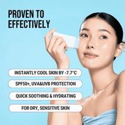 AsiaBeautyMall JUMISO Waterfull Hyaluronic Acid Cooling Sun Stick SPF50+ PA++++ Sunscreen Pale Turquoise