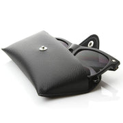 zeroUV Brand New Retro Vinyl Protective Snap Case Hard Sunglasses Glasses Eye Wear 1011 Accessories White Smoke Black,Brown