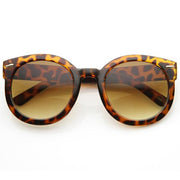 zeroUV Womens Designer Round Oversize Retro Fashion Sunglasses 8623 Sunglasses