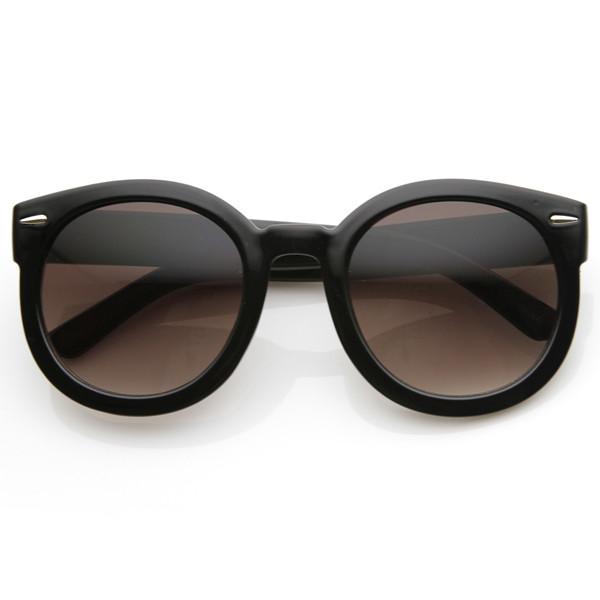 zeroUV Womens Designer Round Oversize Retro Fashion Sunglasses 8623 Sunglasses