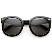 zeroUV Womens Designer Round Oversize Retro Fashion Sunglasses 8623 Sunglasses White Smoke Havana Green,Havana Amber,Black Lavender,Black Smoke,Blue Lavender,Nude Amber,Smoke Lavender,Block Tortoise Amber,White Smoke,Red Smoke,Tortoise  Brown,Black / Smoke (Polarized),Tortoise / Brown (Polarized),Clear / Clear