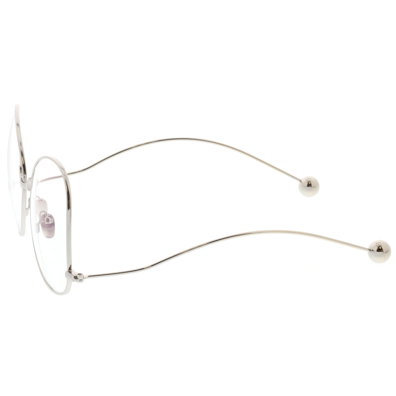 zeroUV Women's Vintage Oversize Butterfly Clear Lens Glasses C418 Glasses White Smoke Gold Clear,Silver Clear