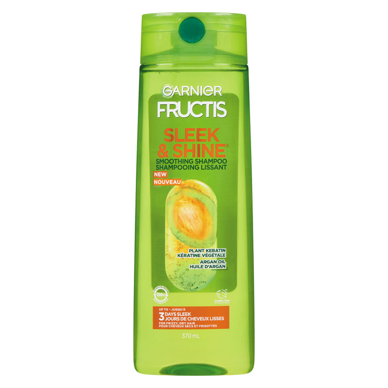 Fructis Fructis Garnier Sleek & Shine Shampoo For Dry & Frizzy Hair, 13 Fl Oz Shampoo Yellow Green