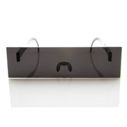 zeroUV Photo Censorship Sunglasses One Piece Black Bar Novelty 8669 Sunglasses White Smoke Black Bar,2 Pack