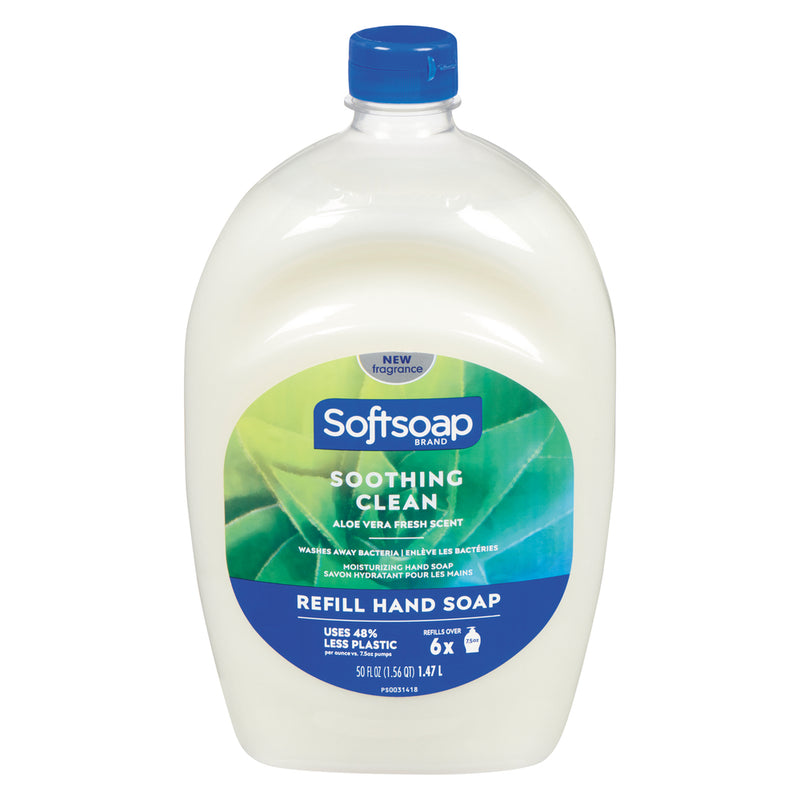 Softsoap Softsoap Liquid Hand Refill, Soothing Clean, Aloe Vera Fresh Scent 50 Fl Oz Liquid Hand Soap White Smoke