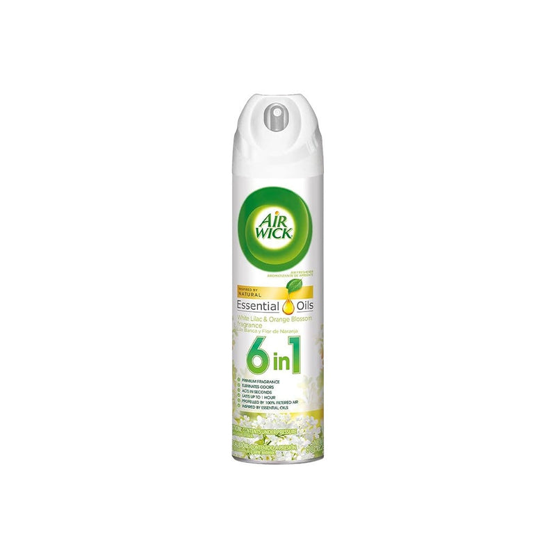 Air Wick Air Wick Essential Oils 6 In 1 White Lilac & Orange Blossom Fragrance Freshener 8 Oz Air Fresheners White Smoke