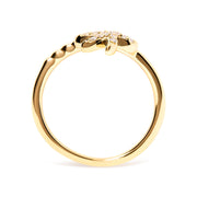 Bids.com 10K Yellow Gold 1/10 Cttw Diamond  Palm Tree Statement Ring (H-I Color, I1-I2 Clarity) - Ring Size 7 Rings White Smoke 7 / Yellow.Gold,6 / Yellow.Gold,8 / Yellow.Gold