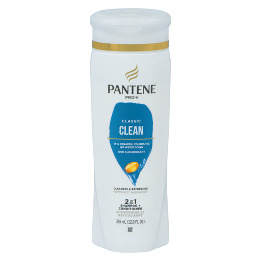 Pantene Pantene Classic Clean 2 In 1 Shampoo + Conditioner 12 Fl Oz Shampoo & Conditioner Light Gray