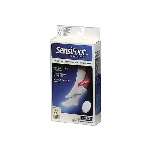 Jobst Sensifoot Jobst Sensifoot Closed Toe Crew Socks Health & Beauty White Smoke