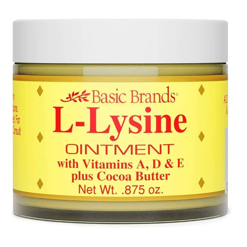 Basic Organics Basic Organics L-Lysine Lip Ointment For Herpes Cold Sore Treatment - 0.875 Oz Lip Balms & Treatments Lavender