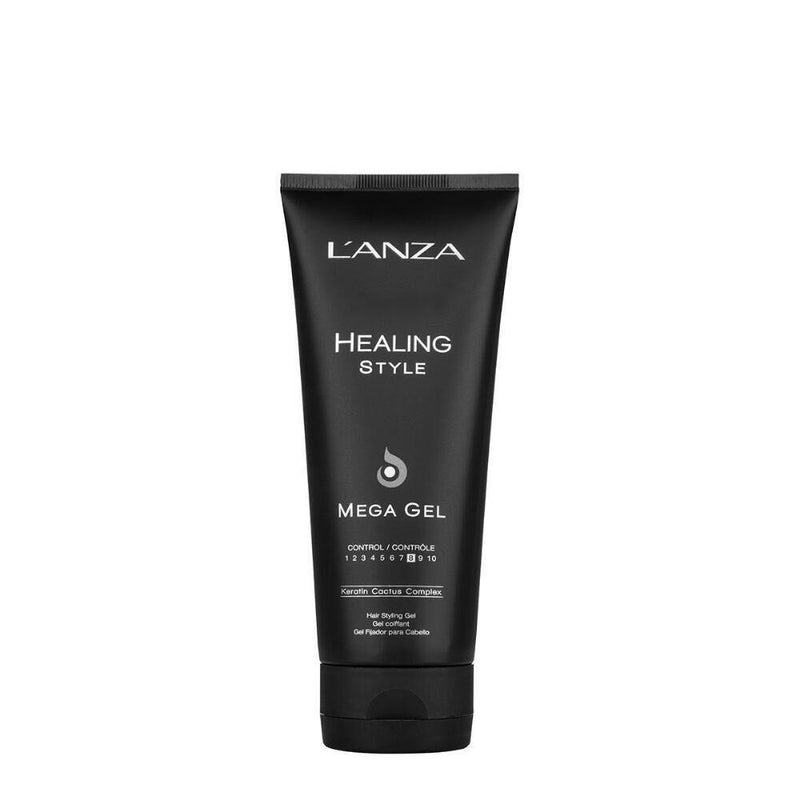 L'anza L'anza Healing Style Mega Gel 6.8 Oz Hair Styling Products Dark Slate Gray